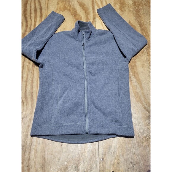 outdoor research grid softshell jacket sweatshirt  gray Fullzip Men M Cotton @F6 - Picture 7 of 7